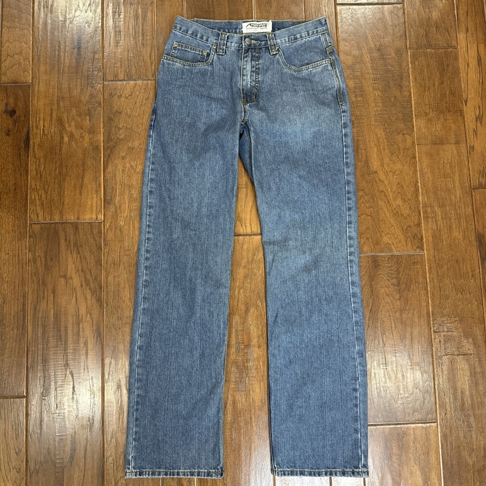 Mountain Khakis Jeans Mens 30x32 Straight Leg Blue Jackson Hole Denim Outdoors